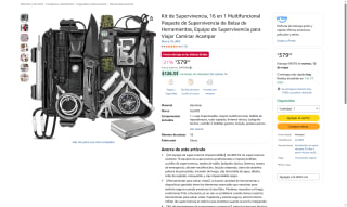 Kit Supervivencia 16 en 1 por $379 | Oferta Amazon
