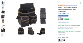 Bolsa Cinturón Portaherramientas Profesional por $145 en Mercado Libre