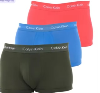 Calvin Klein-Pack 3 Boxers Low Rise Trunks U2664G para Hombre 18.69€