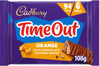 Cadbury Timeout Orange 6-Pack £0.90 Chocolate Wafer Bars