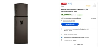 Refrigerador Mabe 300L Automático Black Mate por $6,889 | Walmart
