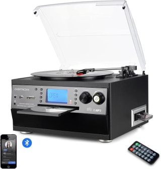 DIGITNOW! Tocadiscos Platino Vinilo Bluetooth con altavoces por 81.19€