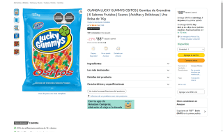 Gomitas Ositos 1kg por $89 | Oferta Amazon