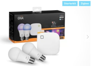 AduroSmart Zigbee starterset E27 Tunable colour 2 lampen en 1 bridge voor €9,95