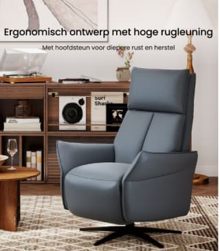 Draaibare relaxfauteuil X7 met dubbele motoren voor €649,99 dmv code