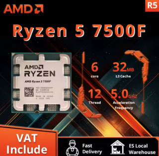 AMD Ryzen 5 7500F - 6 cores 12 threads CPU voor € 102,89 dmv code bij Aliexpress