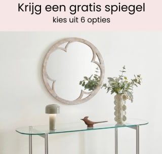 Gratis spiegel bij besteding vanaf €350 bij Beliani