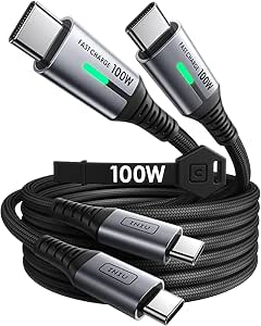 INIU 100W USB-C Fast Charging Cable 2 Pack on Amazon for £9.45