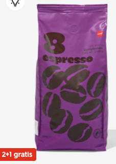 2+1 gratis op Hema Koffiebonen