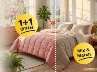 1+1 gratis op veel dekbedden bij Zelesta