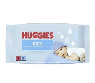 Toallitas Huggies Pure 56 unidades por 1,34€