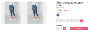 Tenis Capri Andrea para Mujer 67896 por $174 | Andrea