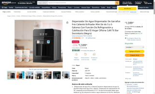 Dispensador de agua frio y caliente $1,599 | Oferta Amazon