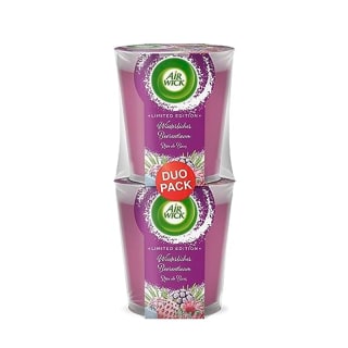 Pack 2 x 105g de Air Wick Vela aromática Duo en tarro – Fragancia de invierno a 3.99€