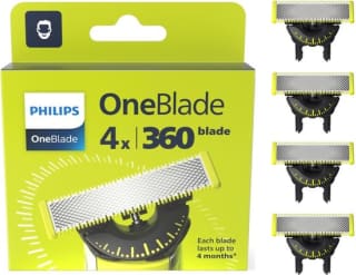 Philips OneBlade 360 Blade QP440/50 - 4 pack voor €29,99 bij Bol