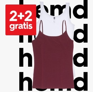 2+2 gratis op katoenen dameshemden bij HEMA