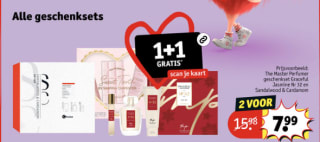 Alle Geschenksets 1+1 gratis bij Kruidvat