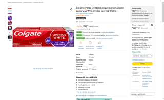 Pasta Dental Colgate Luminous White por $41 | Oferta Amazon