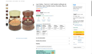 Pack Café Juan Valdez 2x95g por $369 | Oferta Amazon