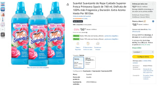 Suavitel Fresca Primavera 3pack 740ml por $56 | Amazon