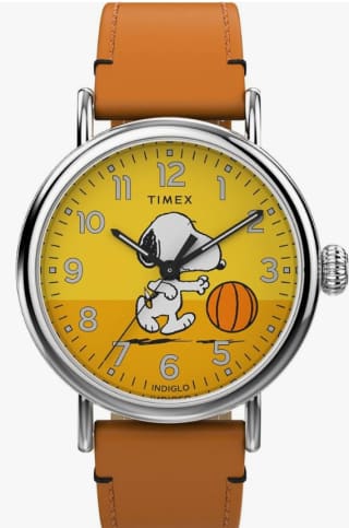 Timex Reloj Analógico para Hombres de Cuarzo , correa de piel Snoopy por 62.93