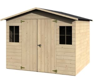 Abri de jardin bois DENALI NATERIAL Ep.12 mm, 4.42 m² à 690€