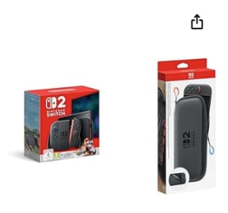Nintendo Switch 2 + Mario Kart World + gratis Beschermhoes voor €460,31 bij Amazon FR