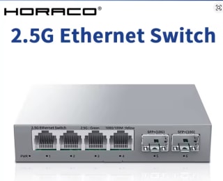 Commutateur HORACO 2.5GbE à 20,99€