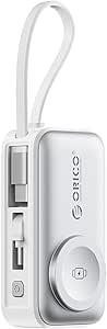 Orico Mini 5000mAh 4-in-1 Power Bank, C1/C2 22.5W, Input 18W, Integrated Cable 12W,