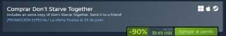 Don't Starve Together por $15 | Oferta Steam