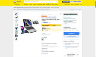 Soporte para laptop QZY66 por $128 | Oferta Mercado Libre