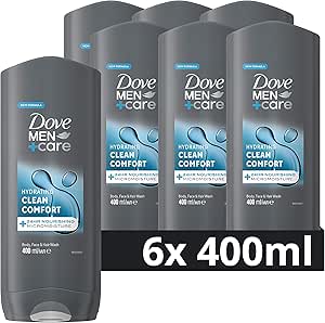 Dove Men+Care Clean Comfort 3-in-1 douchegel - 6 x 400 ml voor €16,30 bij Amazon