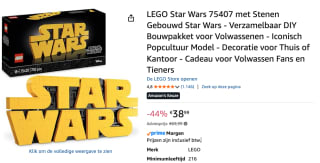 LEGO Star Wars Logo Decoratie Bouwpakket voor €38,99 bij Amazon