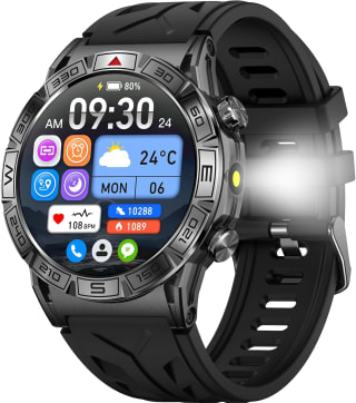 Smartwatch con Llamadas Whatsapp, 1ATM Impermeable, 107+ Modos Deportivos por 19,79€