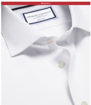Chemise à tissage Westminster sans repassage - Blanc à 34,95€