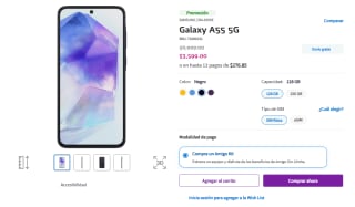 Samsung Galaxy A55 5G 128GB por $3,599
