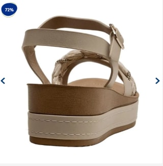 Sandalia Casual Mujer Bruno Rossi Beige $6.990 disponibles solo en Dimarsa, Chile