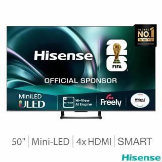 Hisense 50U7QTUK 50 Inch Mini LED HD Smart Freely TV - 5 Year Warranty - Checkout Pr