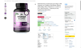 Multivitamínico Life 360+ All Woman 360 cáps por $359 | Oferta Amazon
