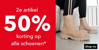 50% korting op 2e paar schoenen bij Scapino