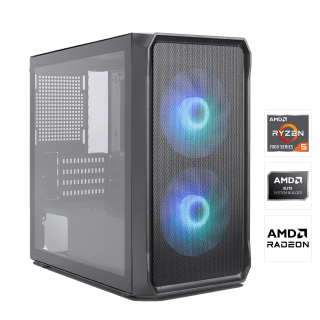 PC fixe - Ryzen 5 7500F 6 x 3.70GHz, RX 9060 XT 16 Go, 16 Go DDR5, à 1.007,39€