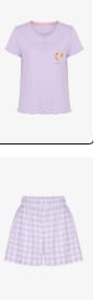 Conjunto pijama corto vichy Mamá por 11.69€