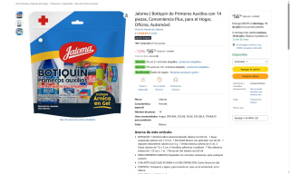 Botiquín de Primeros Auxilios 14 Piezas por $56 | Oferta Amazon