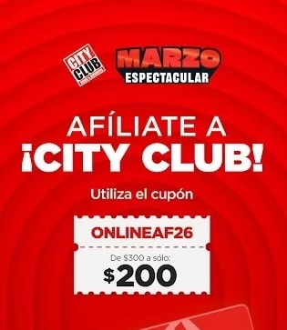 Cupón City Club: $100 de Descuento en Membresía