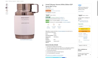 Armaf Odyssey Hombre 100ml por $369 | Oferta Amazon