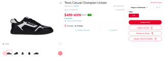 Tenis Casual Champion Unisex por $499 | Oferta Sears