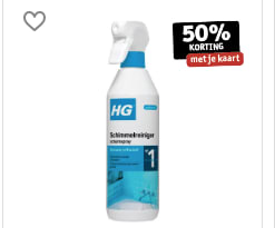 -50% korting op HG ontstopper, kalk- en schimmelreiniger bij Kruidvat