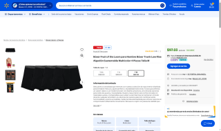 4 Boxers Fruit of the Loom M por $97 | Oferta Walmart