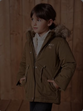 Parka fille 3 en 1 hiver à capuche à 29,99€