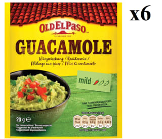6 Unidades de Sazonador para guacamole OLD EL PASO, sobre 20 g por 5.03€